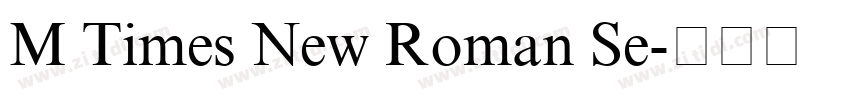 M Times New Roman Se字体转换 M Times New Roman Se字体转换